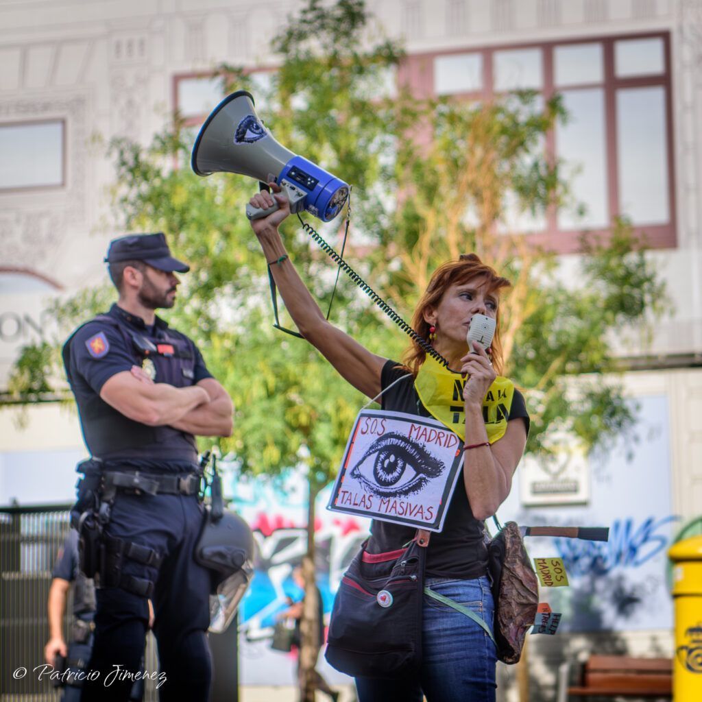 Manifestación contra la tala en Madrid