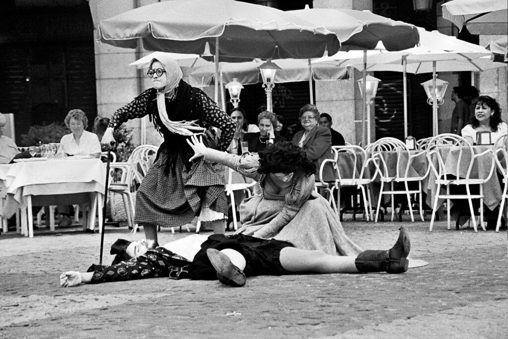 Teatro en la Plaza Mayor Nikon F80